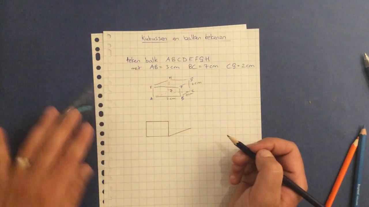 Kubussen en balken tekenen