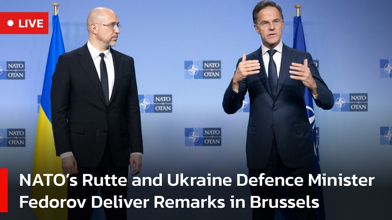 🔴LIVE: NATO Chief Rutte and Ukraine’s Defence Minister Fedorov Address Media | AC1W