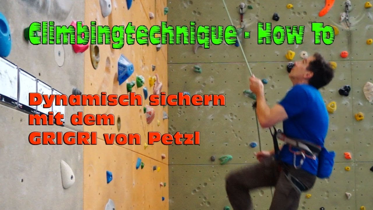 Sicherungstechnik - Dynamisch sichern mit dem Grigri von Petzl.