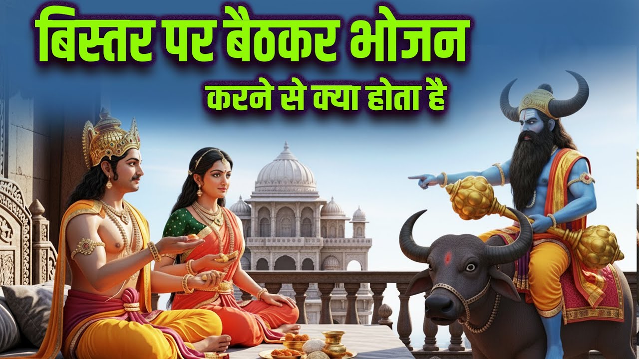 बिस्तर पर बैठकर भोजन करने से क्या होता है जानिए शास्त्र क्या कहते है | Shri Krishna