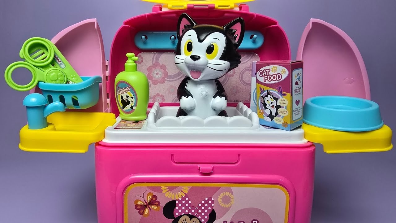 Disney Minnie Mouse Pet Salon Set Satisfying with Unboxing Compilation Toys ASMR