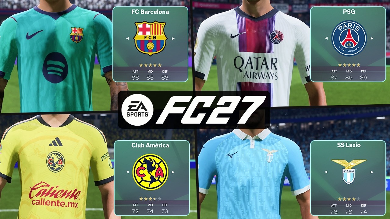 EA FC 27 | All Leagues & Teams - New Kits & Ratings ✅