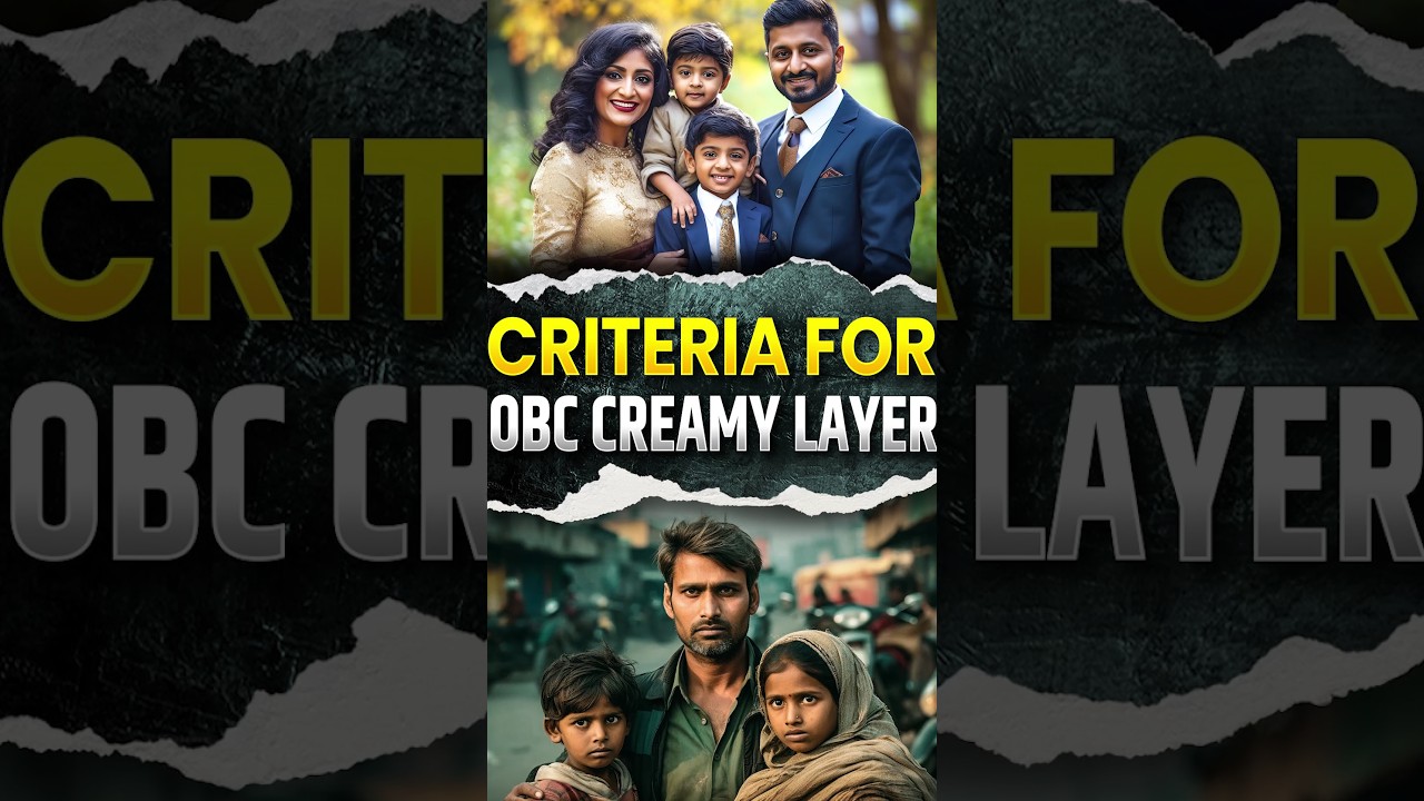 Criteria for creamy and non-creamy layer in OBC Category #obccategory #reservation