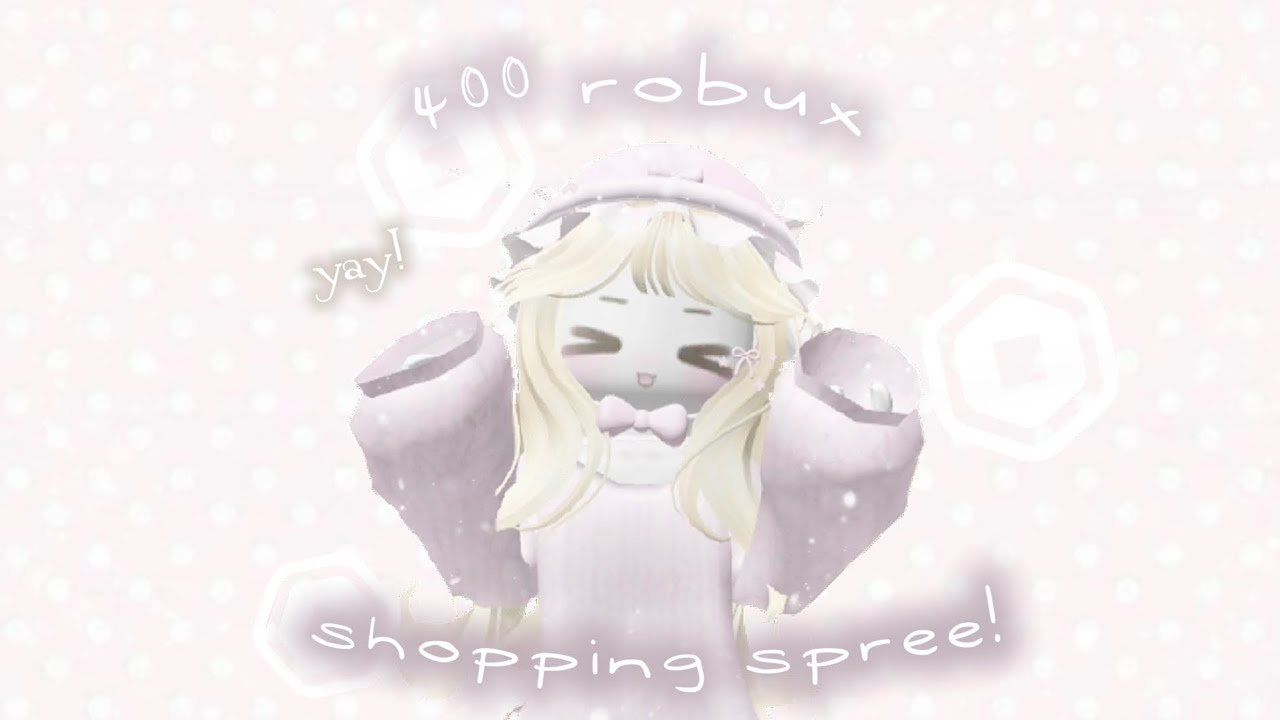 400 robux shopping spree!🎀💕