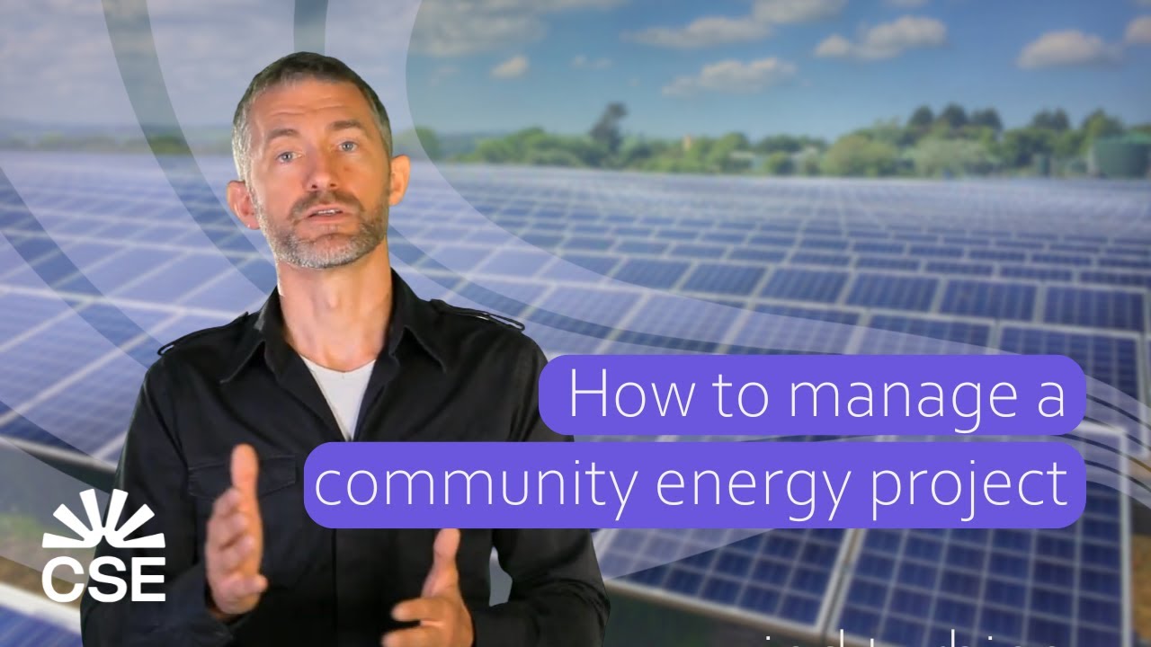 How to manage a community energy project