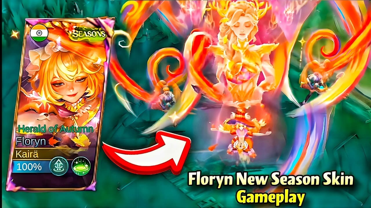 FLORYN NEW SEASON SKIN GAMEPLAY🩷 Herald of Autumn🍁🍂