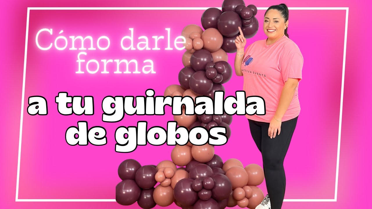 Cómo darle forma a tu guirnalda de globos🎈- How to make “S” shape balloon garland❗️