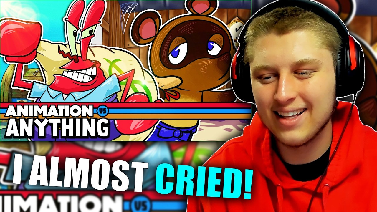 Mr. Krabs vs Tom Nook  Rap Battle ANIMATION VS ANYTHING  (REACTION)