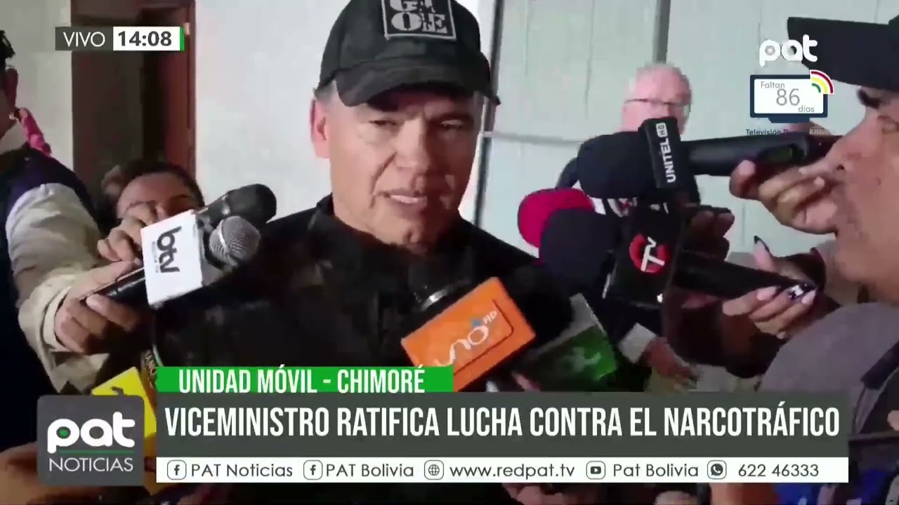 Gobierno reafirma lucha contra narcotráfico y anuncia erradicación de coca ilegal