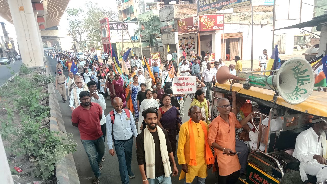 बामसेफ़ के राष्ट्रीय अध्यक्ष ने नागपुर की सड़को पर हल्ला बोल दिया