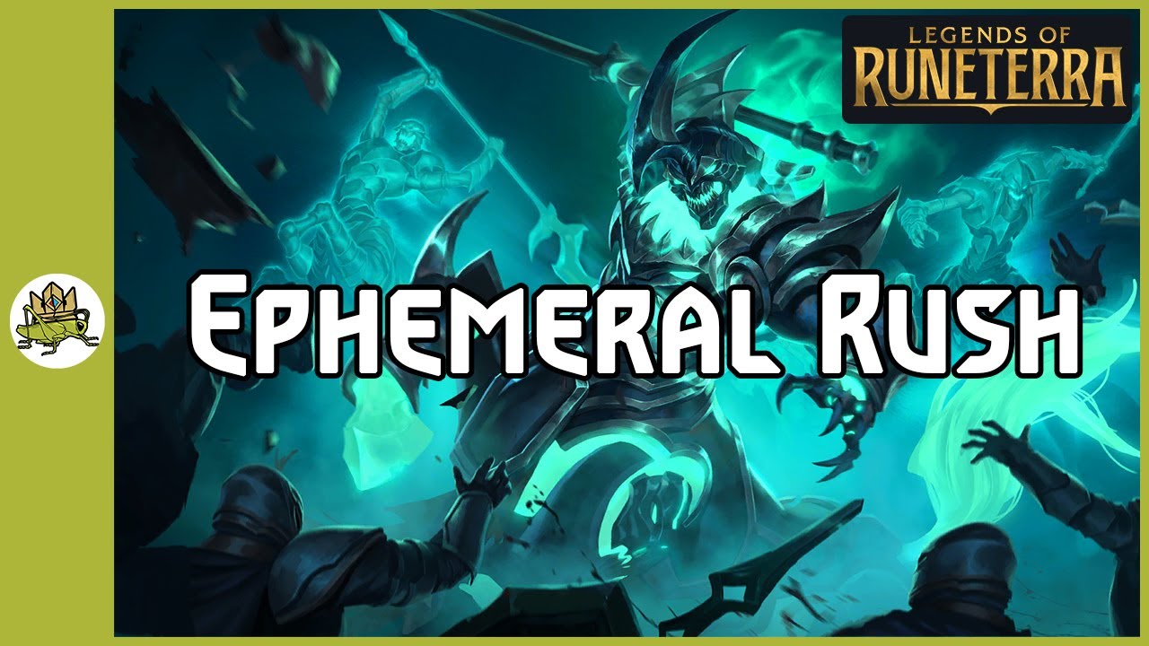 Ephemeral Rush deck - Hecarim & Thresh synergy combo gameplay (Legends of Runeterra)