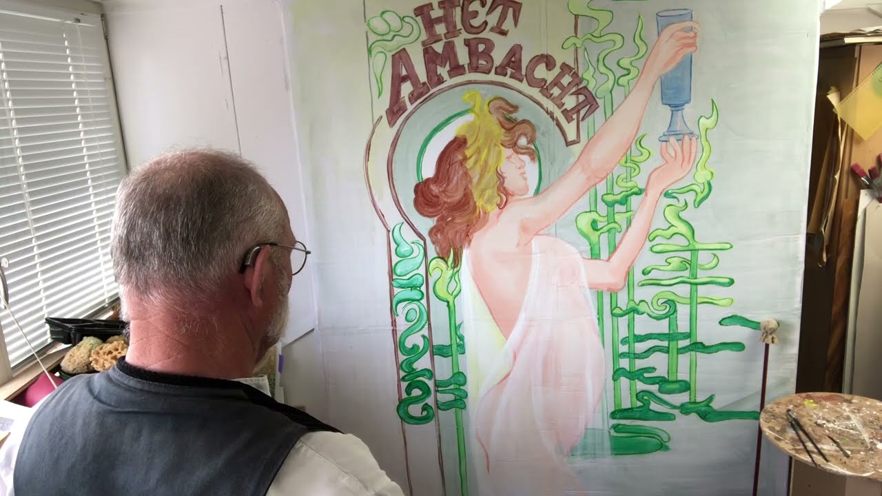Jugendstil natuurlijke kunstvormen.