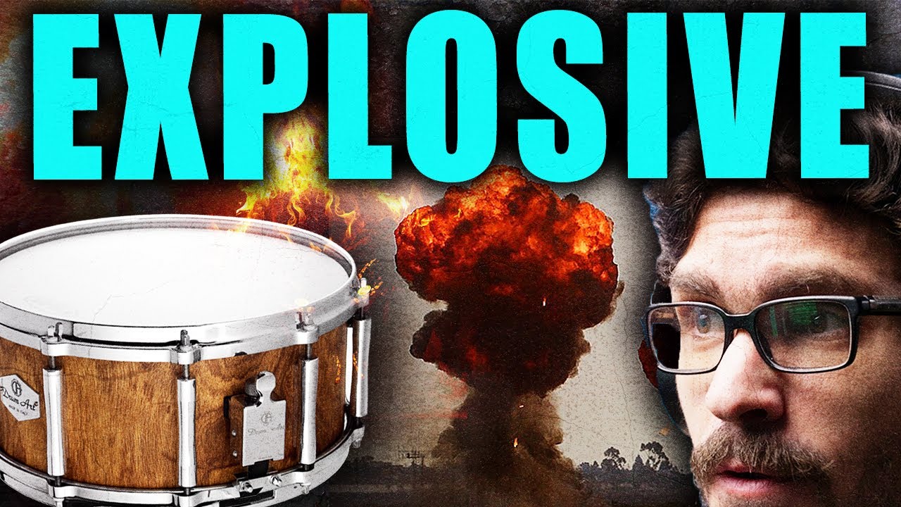 Трюк с миксом ОГРОМНОГО металлического малого барабана