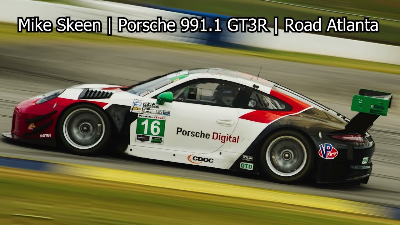 Mike Skeen: Onboard Porsche GT3R (991.1) Around Road Atlanta