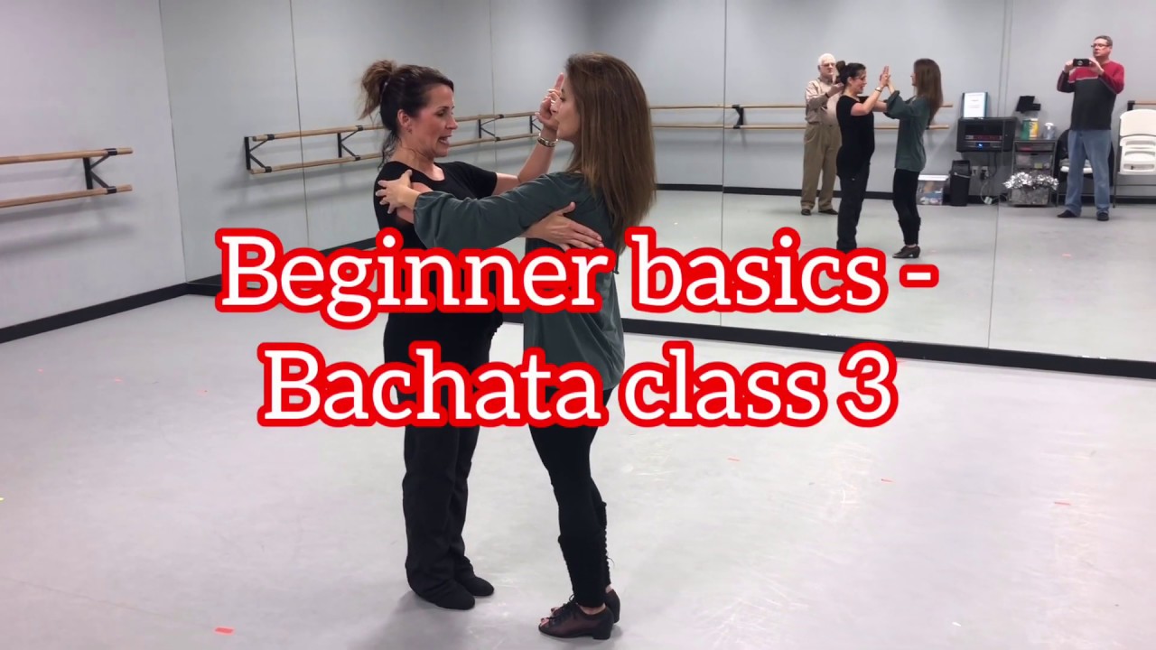 Bachata Basics- diamond step, bachata box, single hammerlocks, hair drapes - class 3