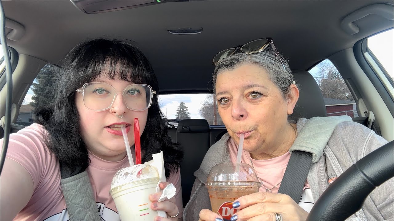 The Tattooed Foodies Try Dairy Queen Swicy Drinks and Percy Pigs