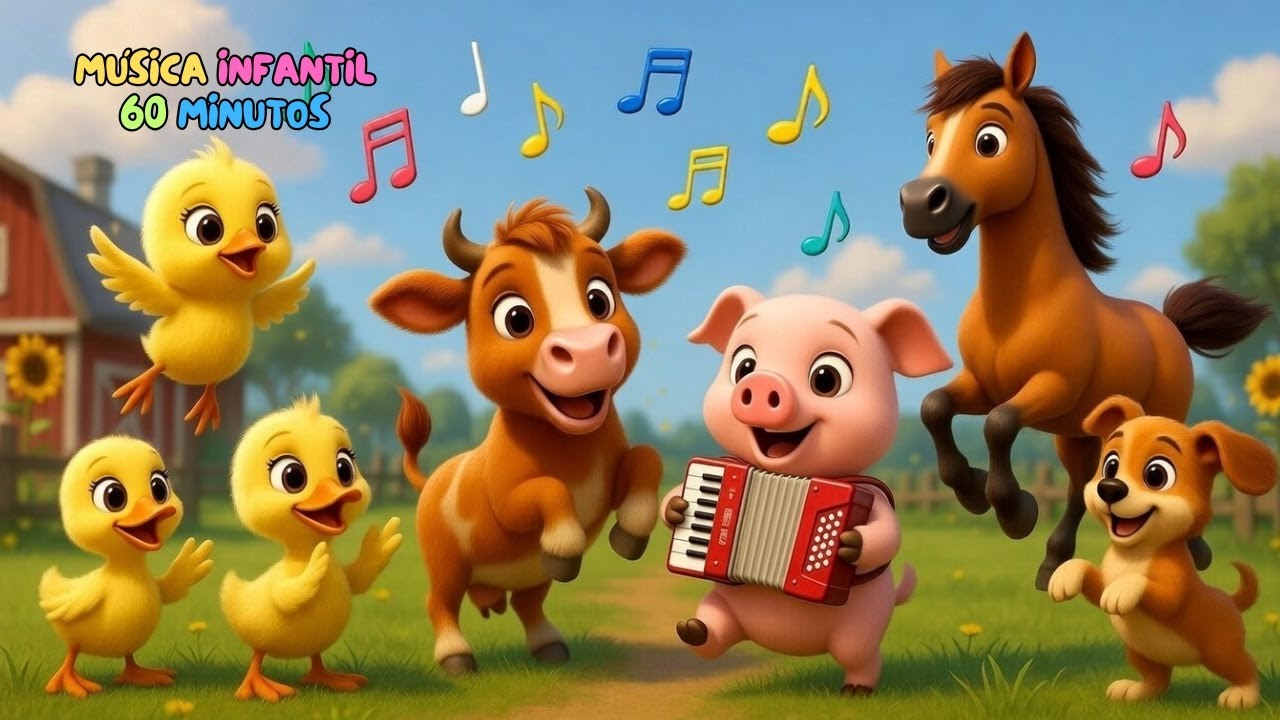 Canções da Fazendinha para Brincar e Dançar | 60 Minutos | Música Infantil Animada