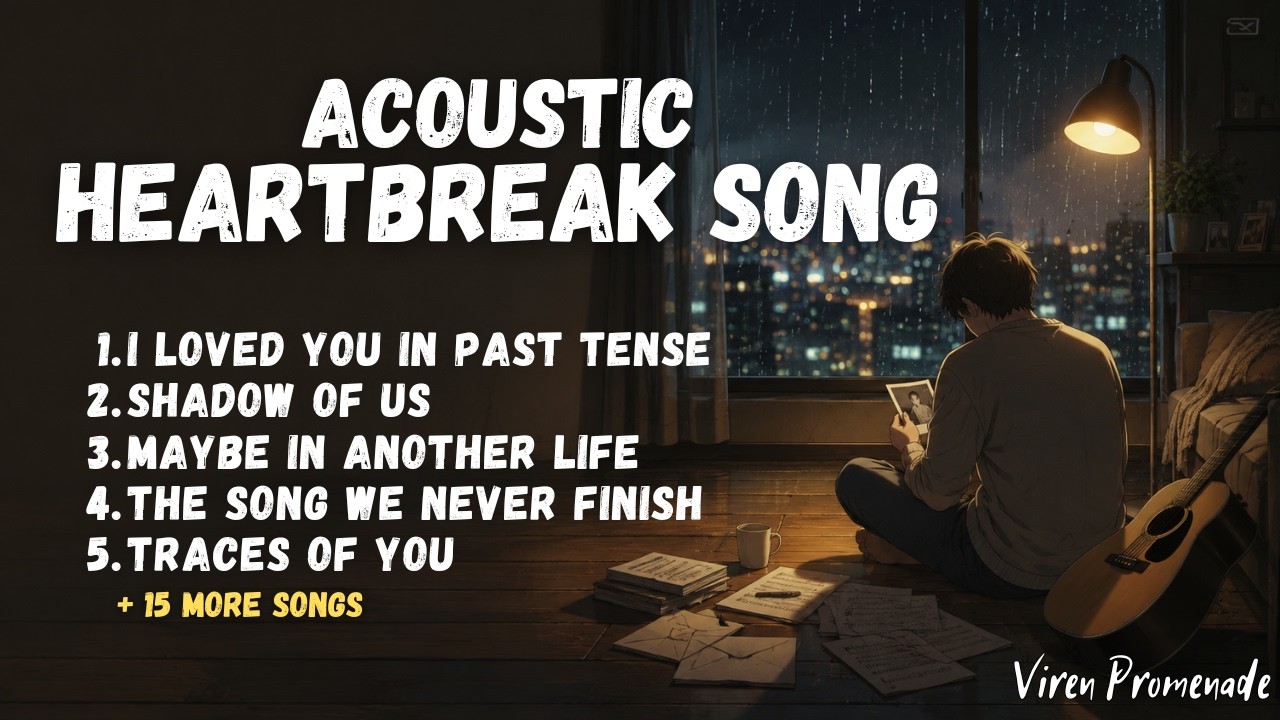 Heartbreak Song Compilation - Ghibli Ambience | Calm Acoustic Guitar for Healing