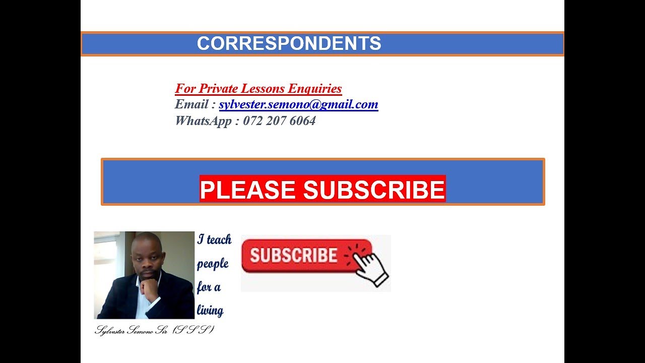 Correnspondents LLB