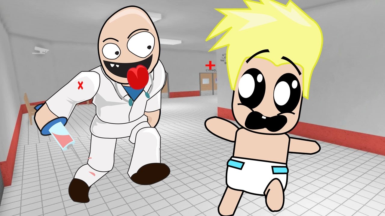 Crazy Doctors at the Roblox Hospital! / Adventures of Baby Alan Gone Wrong / Gamer Chad Roleplays