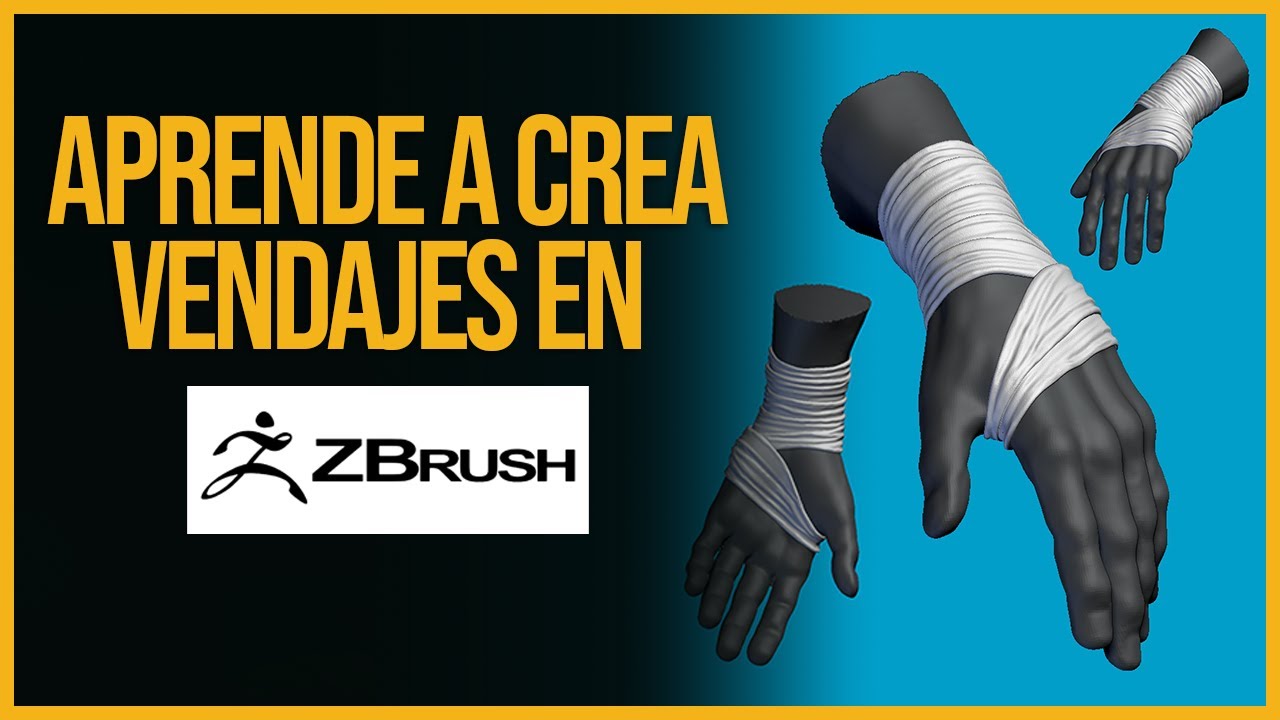 🥎   Crea Vendas en Zbrush, fácil y rápido.