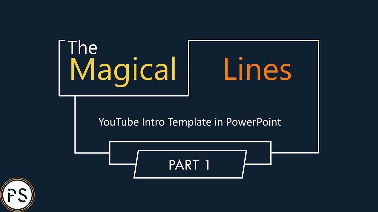 YouTube Intro Tutorial: How to Create Magical Lines Effect in Powerpoint | Motion Graphics