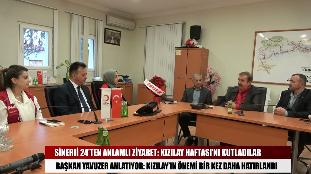 Sinerji 24’ten Anlamlı Ziyaret Kızılay Haftası’nı Kutladılar