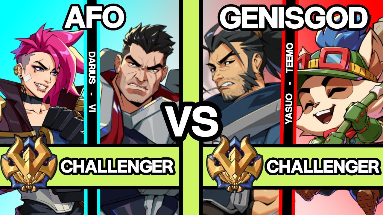 2XKO ▰ AFO (Darius-Vi) vs GENISGOD (Yasuo-Teemo) ▰ 2XKO Pro Replays