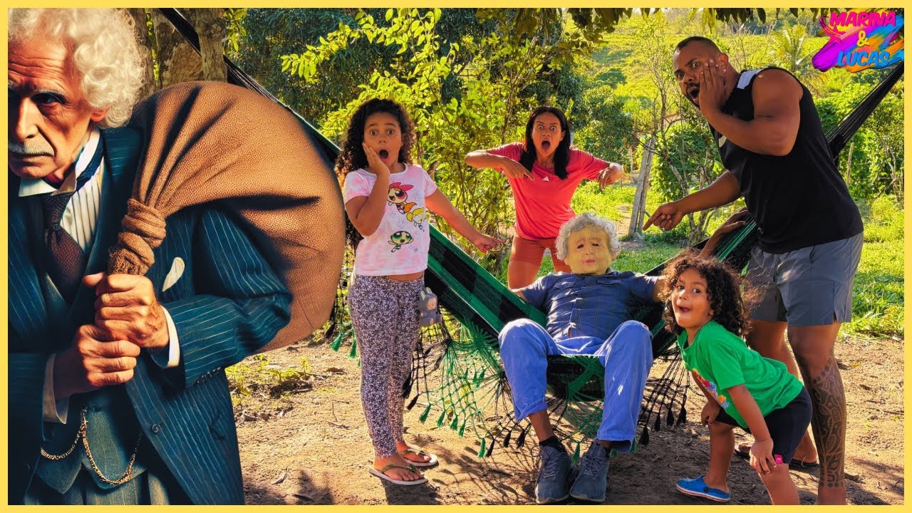 ENCONTRAMOS O VELHO DO SACO DORMINDO NA NOSSA REDE E ELE QUERIA LEVAR MARIA E LUCAS!!!