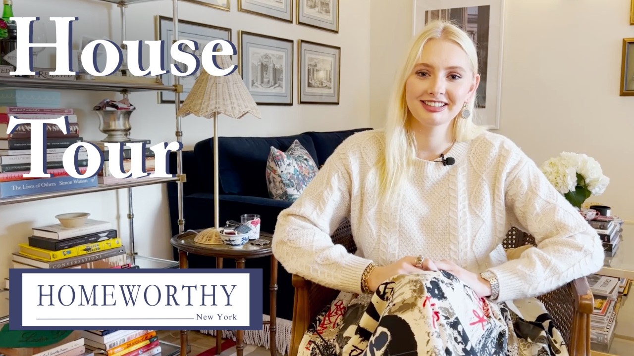 NYC APARTMENT TOUR |  A Chic 500 Sq Ft Studio Filled with Vintage Finds & DIY Decor