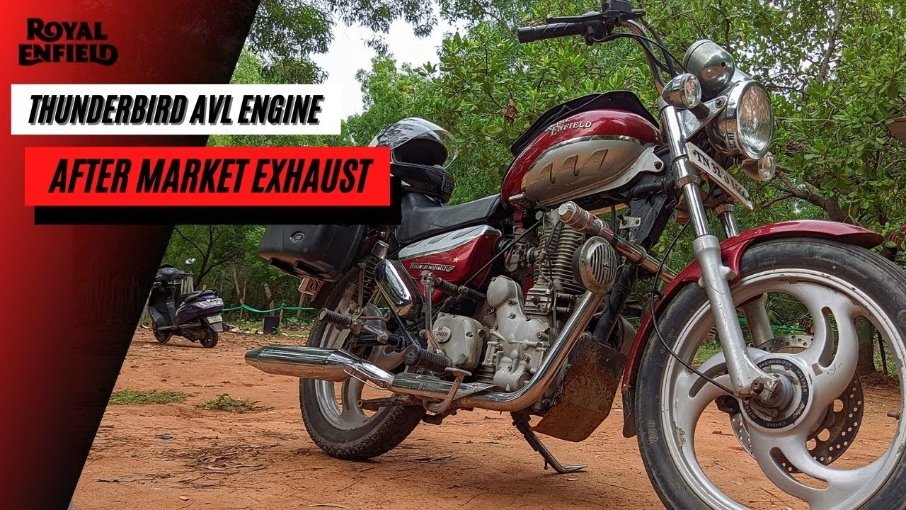 Royal Enfield Thunderbird AVL engine 2003 model after market exhaust!!