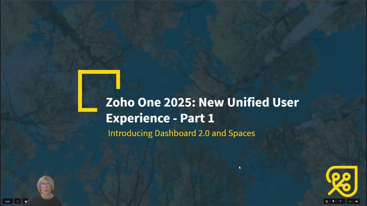 Zoho One 2025 - New Unified User Experience Part 1