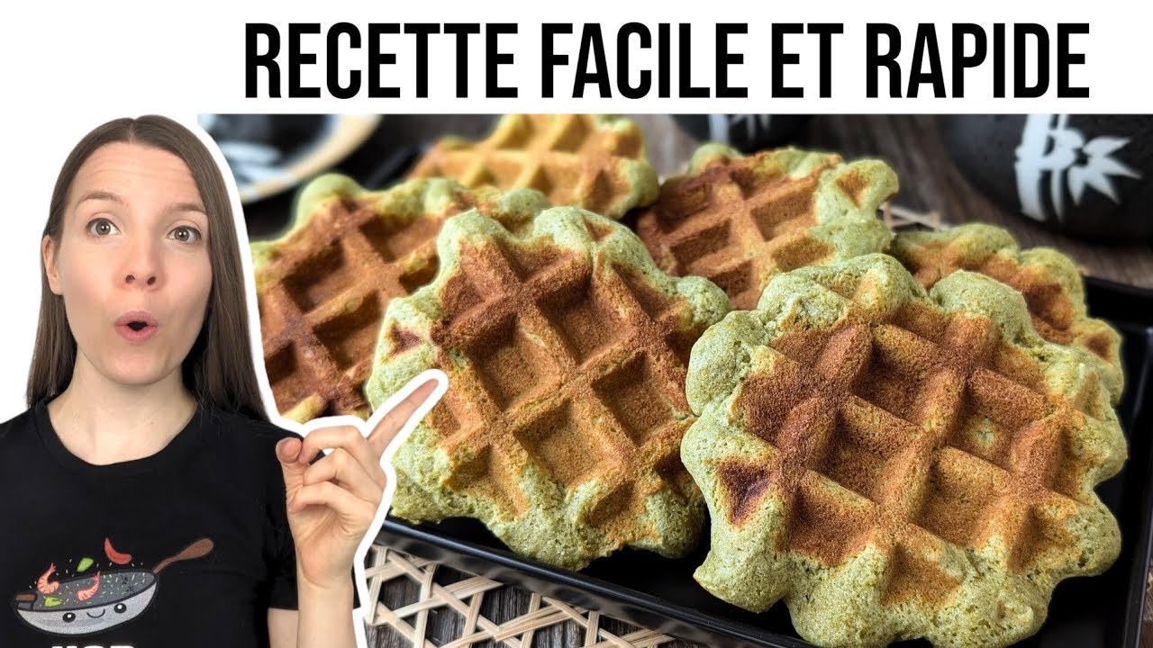 Snack Japonais : Gaufres Mochi au Matcha - HOP DANS LE WOK