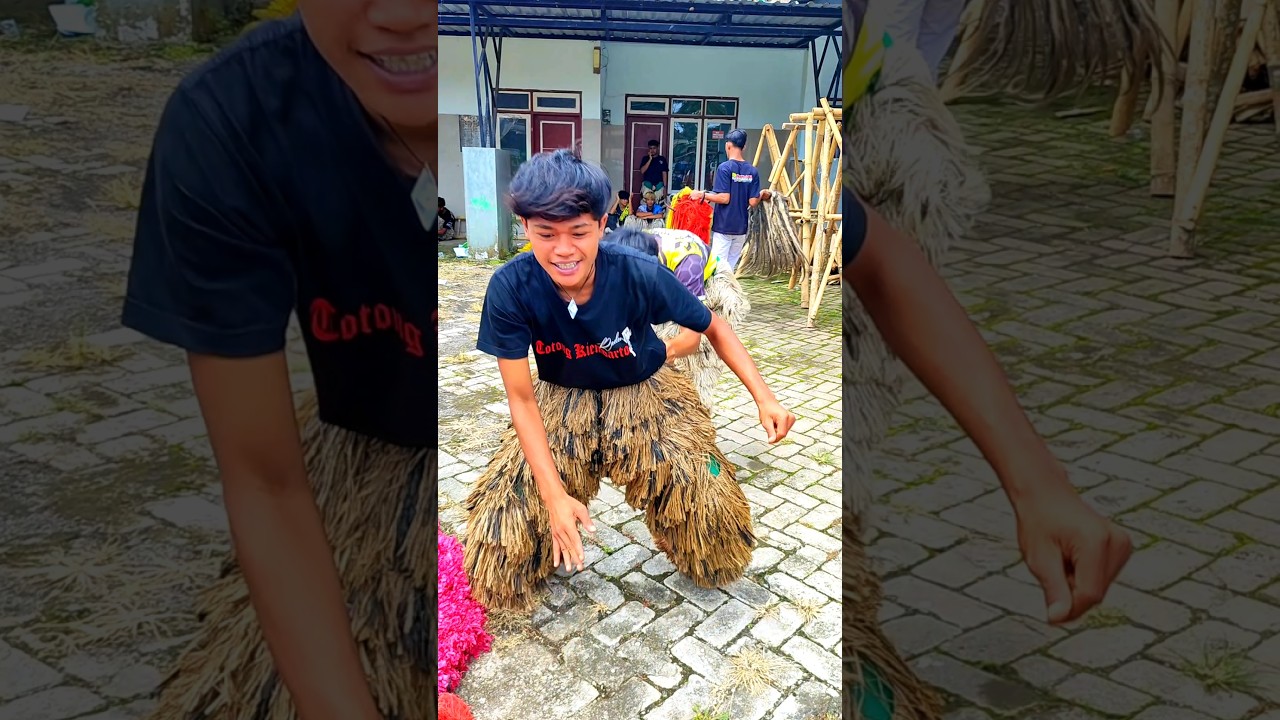 Latihan salto barongan can macanan Singo Raung