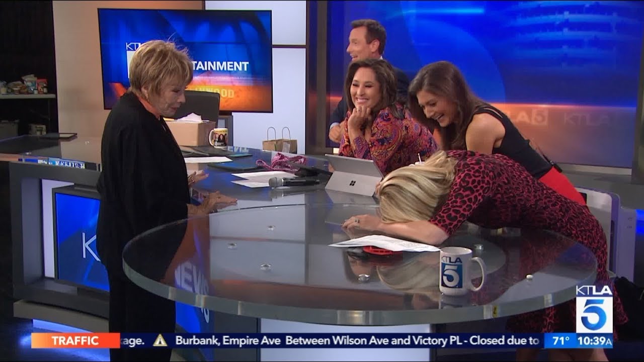 Bonus: Shirley MacLaine Surprises KTLA Anchors on Set