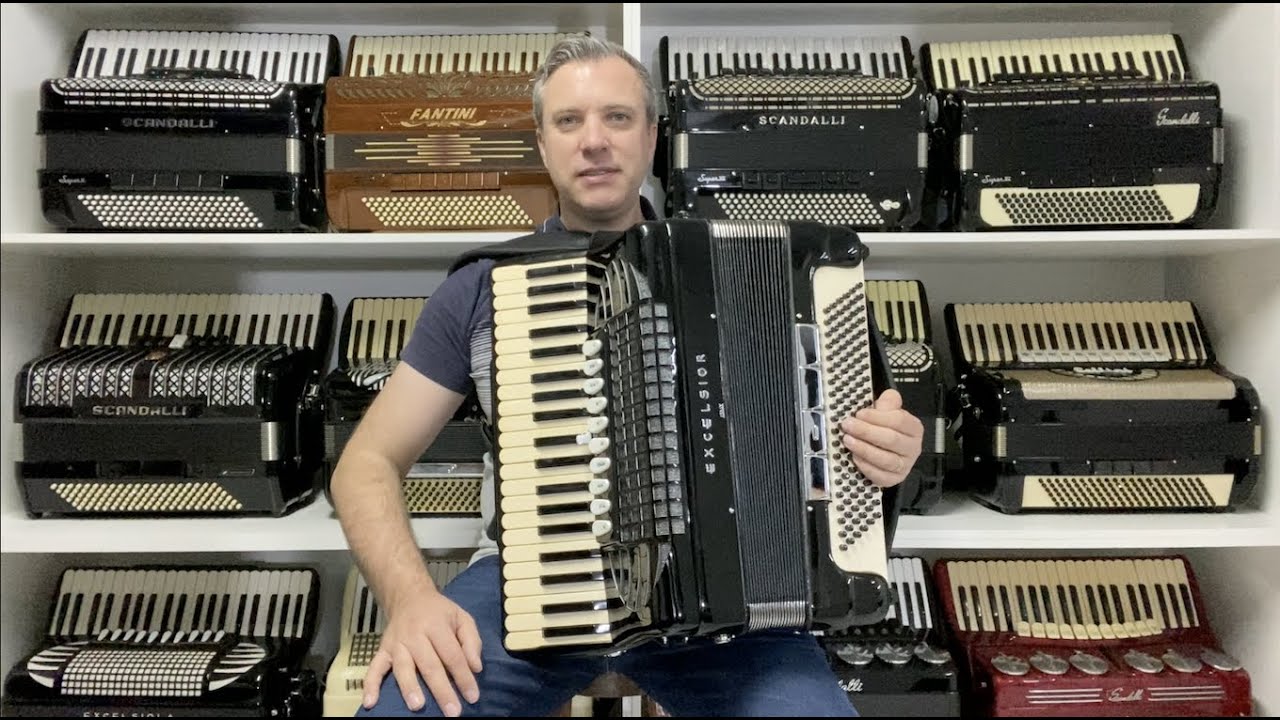 Acordeon Excelsior Model Profissional A2 quarta 49 cm - Jeferson Oliveira