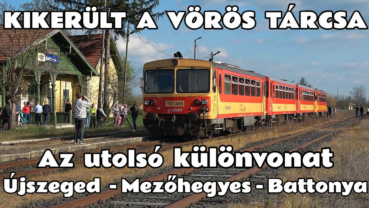 2025.04.12. Az utols&oacute; fot&oacute;svonat. Bz-k&iacute;gy&oacute;val &Uacute;jszeged-Mezőhegyes-Battonya. M&aacute;r kint a v&ouml;r&ouml;s t&aacute;rcsa!