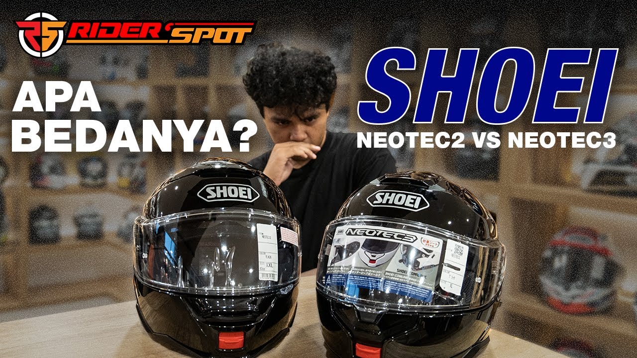 SERUPA TAPI TAK SAMA! | Komparasi Shoei Neotec 2 & Neotec 3