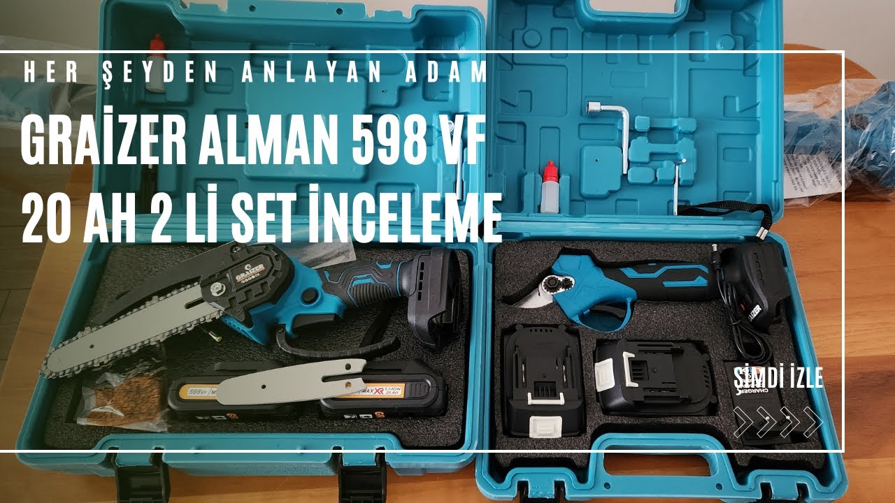 Graizer Alman 598 Vf 20 Ah 2 Li Set İncelemesi | Akülü Budama ve Testere