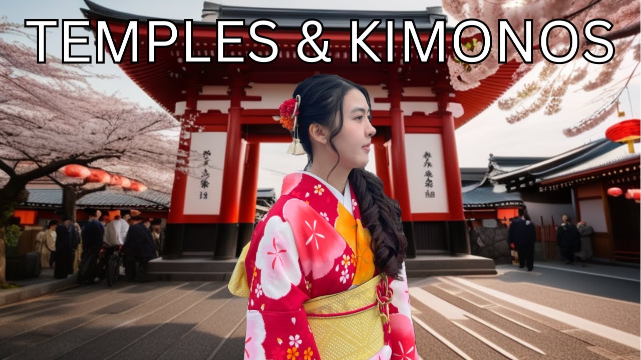 JAPAN 🇯🇵 Travel Vlog: Asakusa kimono rental, rickshaw tour, temples