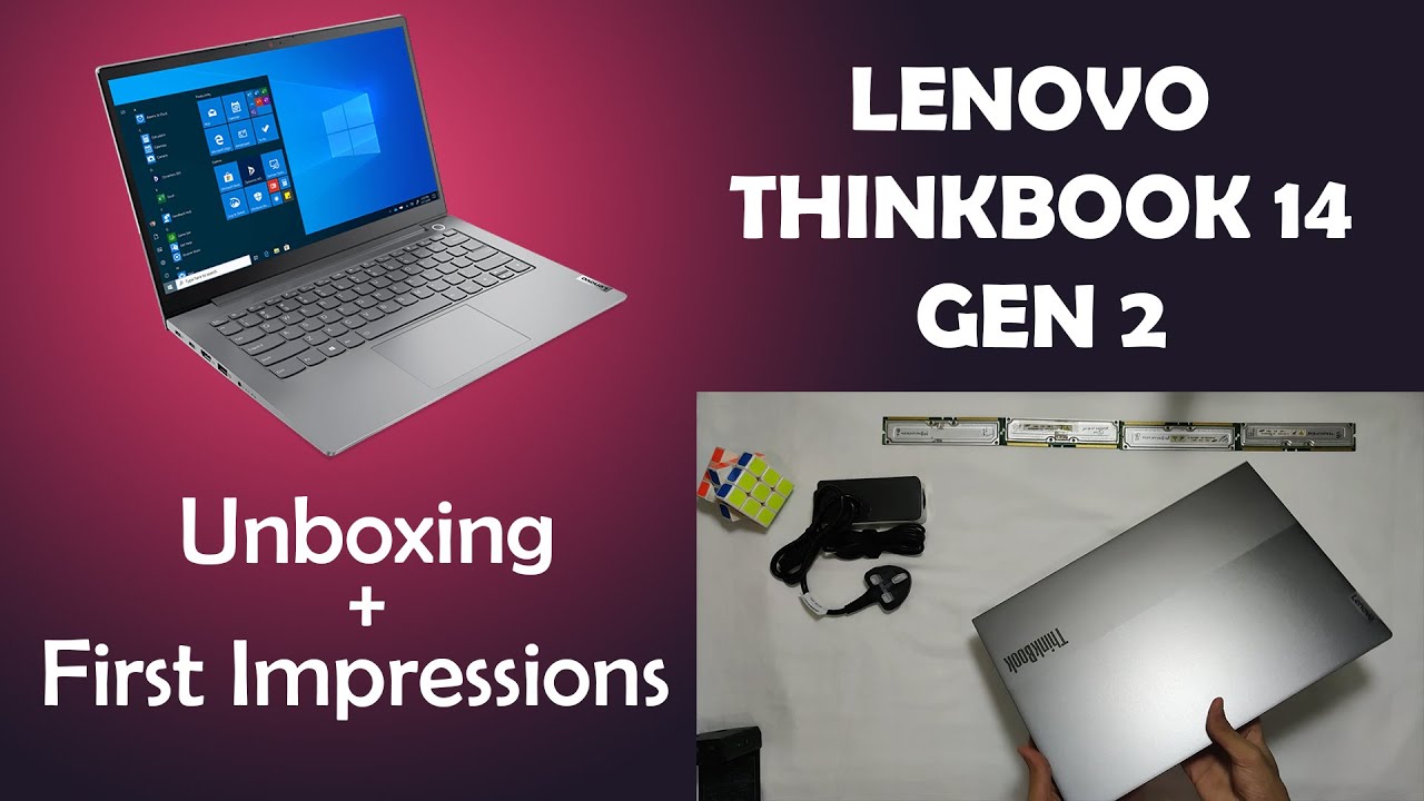 Lenovo Thinkbook 14 Gen 2 Unboxing with first impressions.