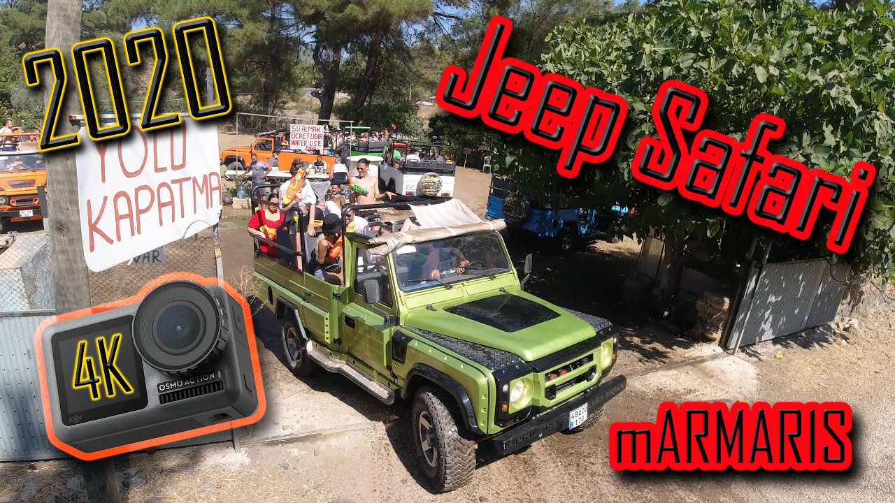Marmaris Turkey  2020 Jeep Safari DJI Osmo Action 4K water fight