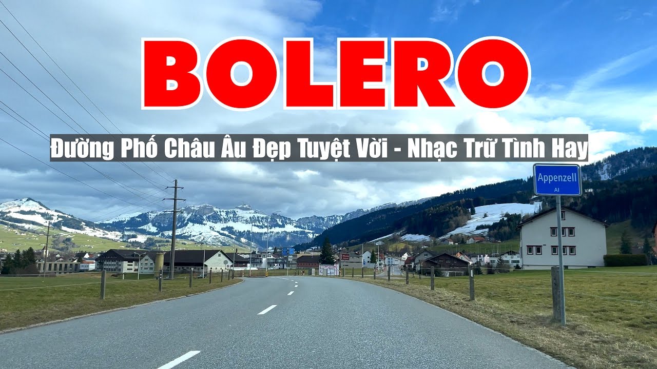 NGHE NHẠC TRỮ TÌNH NGẮM CẢNH ĐƯỜNG PHỐ CHÂU ÂU TUYỆT ĐẸP - NHẠC SỐNG CHẤT LƯỢNG CAO