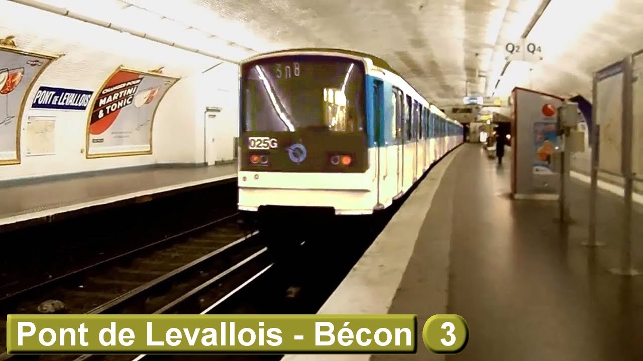 Пон-де-Левалуа — Бекон | линия 3 : Парижский метрополитен ( RATP MF67 )