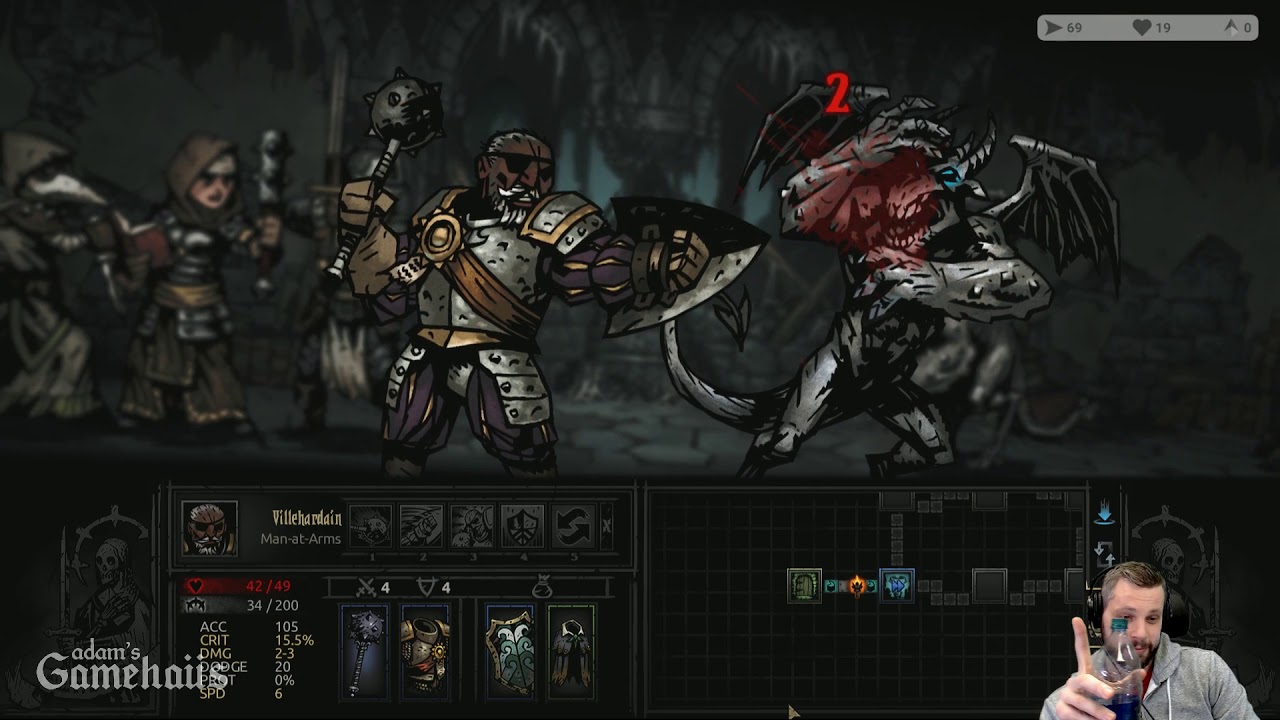 Adam's Gameha&uuml;s &mdash; Darkest Dungeon - Torchless Bloodmoon Ep2