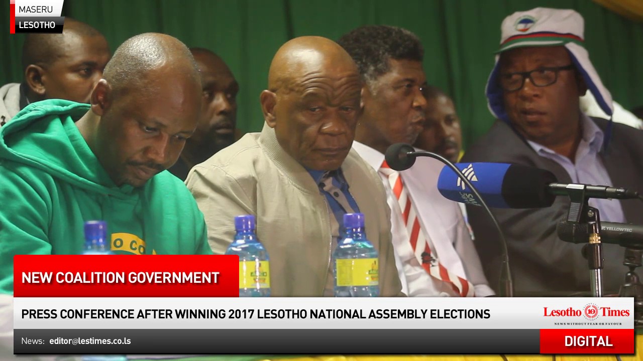 Press Conference of Leaders of the four-party new Lesotho government (2)