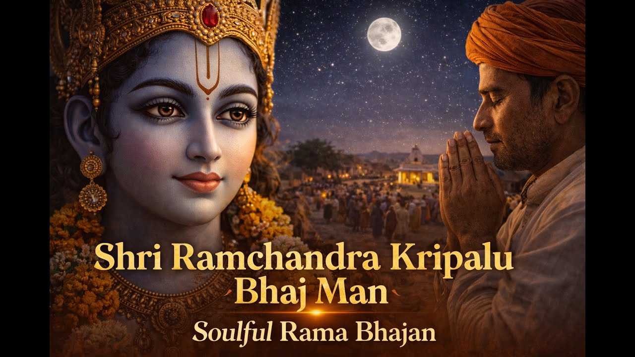Shri Ramchandra Kripalu Bhaj Man 🙏 | Soulful Rama Bhajan | Divine Peace & Devotion