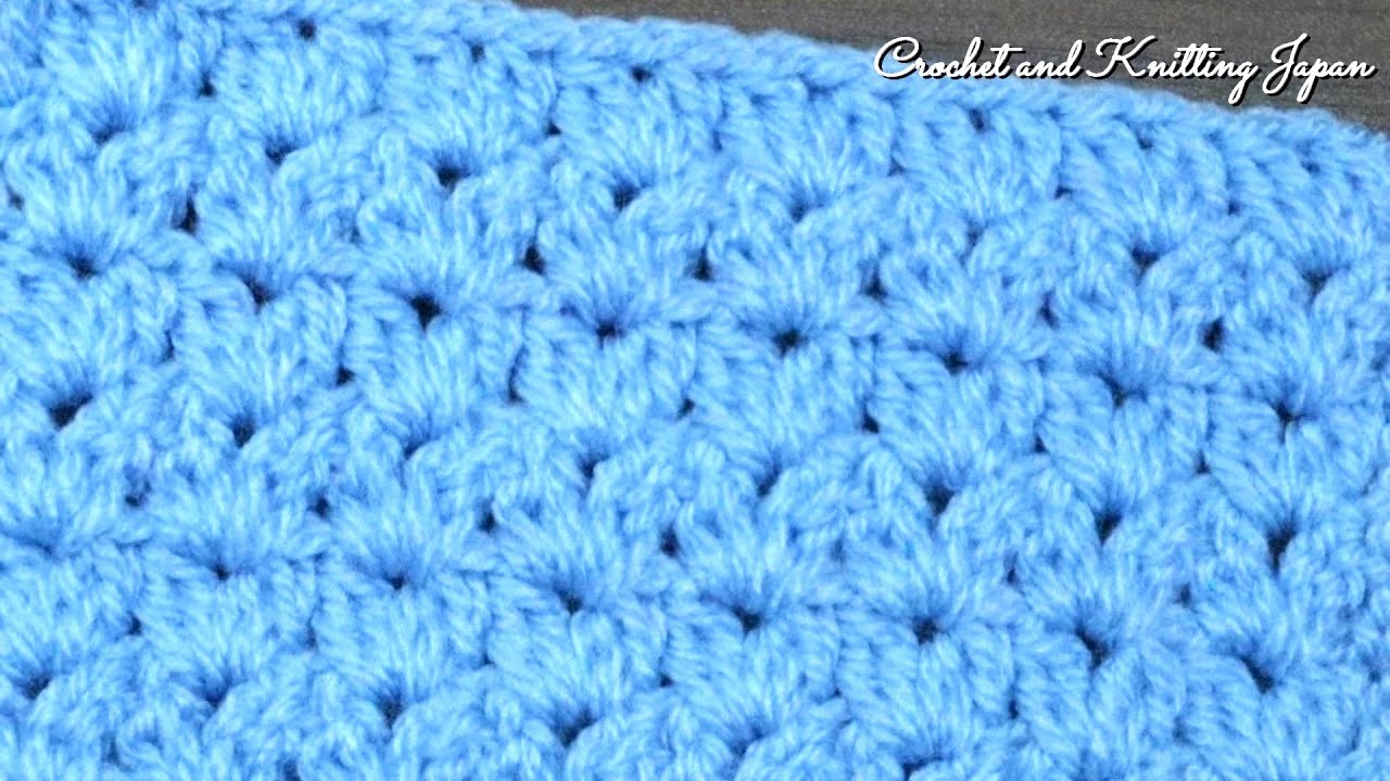 【かぎ針編み】簡単なハート模様の編み方 Easy Crochet Heart Pattern for Beginners ブランケット、マフラー、バッグなどに！