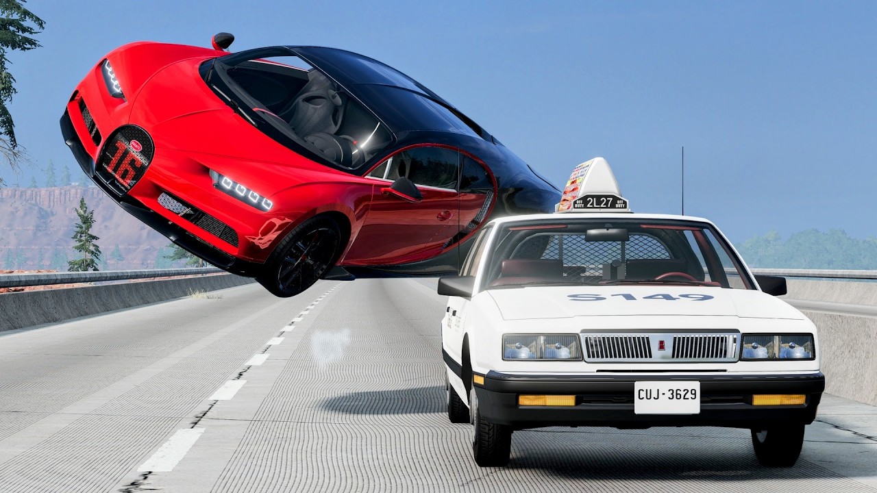 High Speed Traffic Car Crashes #278 - BeamNG Drive | CrashBoomPunk