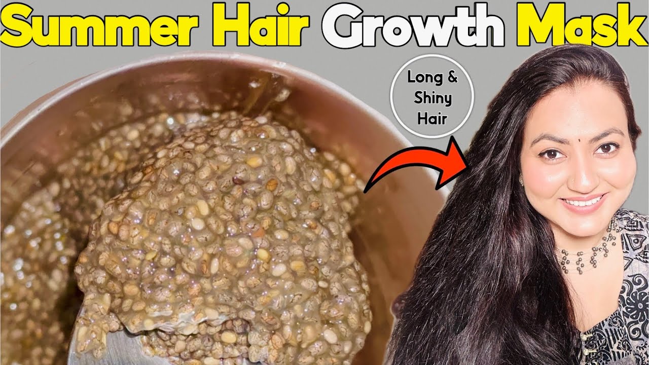 Summer *Hair Growth* Mask Challenge  : Try This Hair Mask To Stop Hair Fall & Grow Long Thick Hair